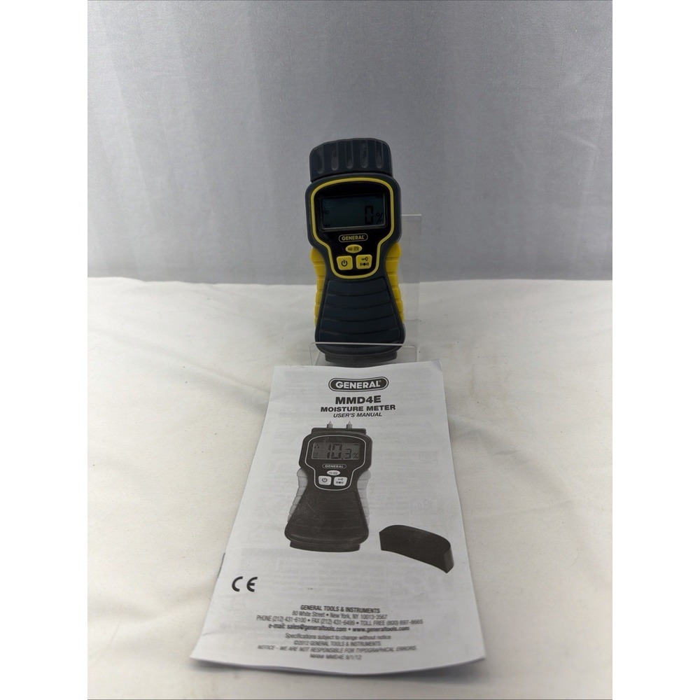General Tools MMD4E Pin Type Digital Moisture Meter Wood Drywall